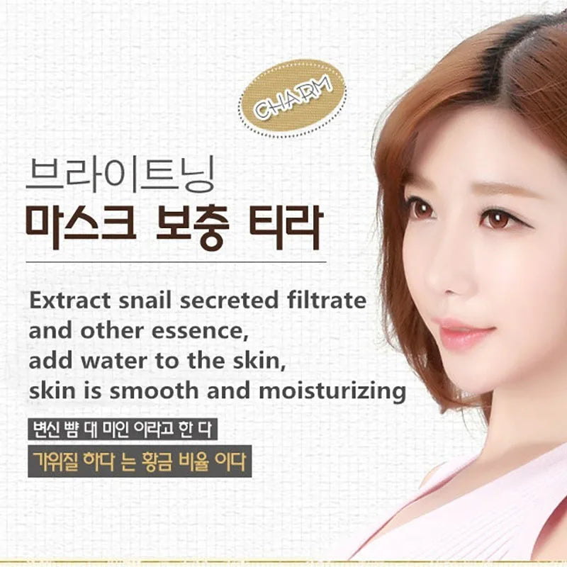 Sheet mask infused with snail extract for anti-aging skincare