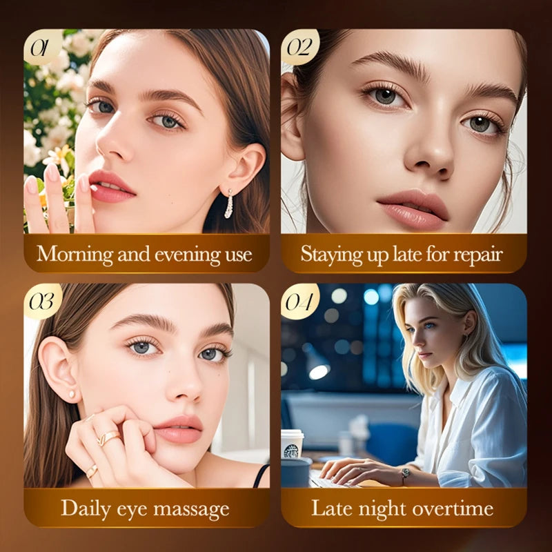 SADOER Snake Venom Peptide & Caffeine Firming Eye Cream — Snake Venom Peptide & Caffeine — Application around eye area with ring finger