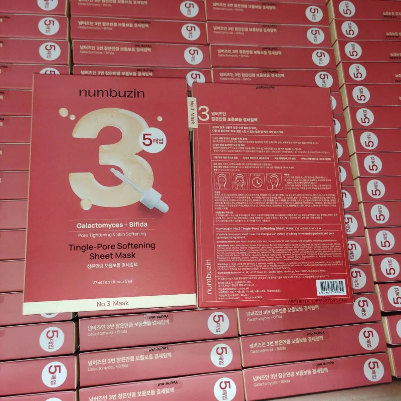 NUMBUZIN Deep Cleansing & V-Shape Lifting Facial Mask — Blackhead Removal — Korean beauty skincare routine diagram