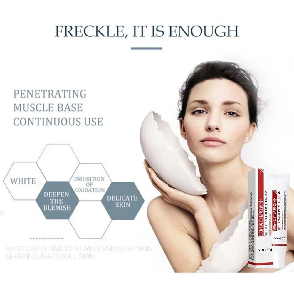 ZOO-SON Niacinamide Brightening Freckle Cream — Niacinamide — Cream texture and absorption detail