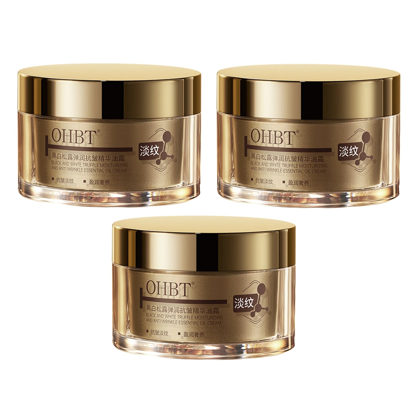 OHBT Black and White Loose Face Cream tightens, anti-wrinkle, reduces fine lines, removes yellowing, hydrates and moisturizes