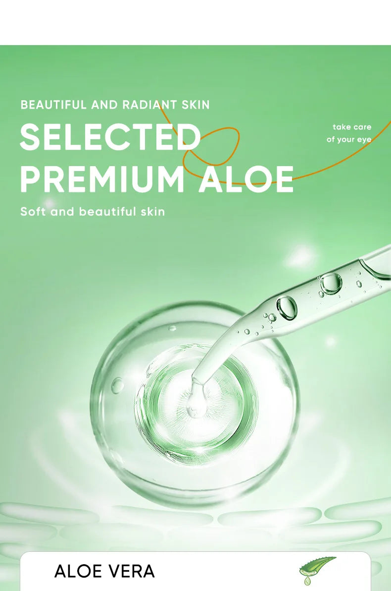 SADOER Aloe Vera Eye Cream Anti Dark Circles Eye Bags Remover Nourishing Moisturizing Firming Eyes Creams Skin Care Proudcts