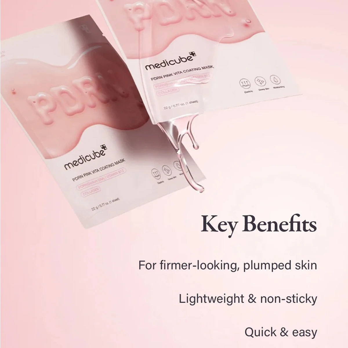 Pink vita sheet mask enriched with salmon DNA PDRN