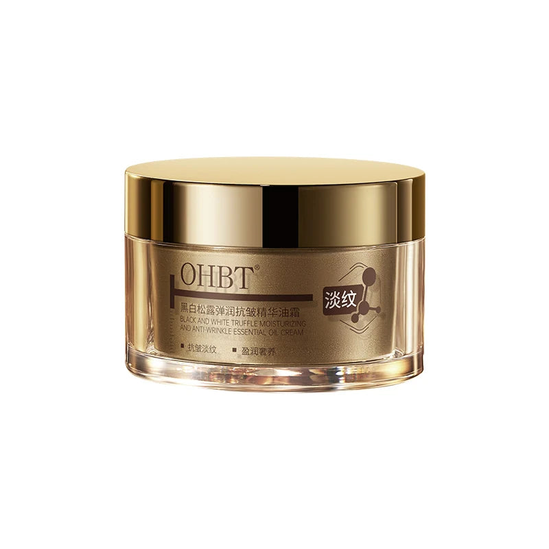 OHBT Black and White Loose Face Cream tightens, anti-wrinkle, reduces fine lines, removes yellowing, hydrates and moisturizes