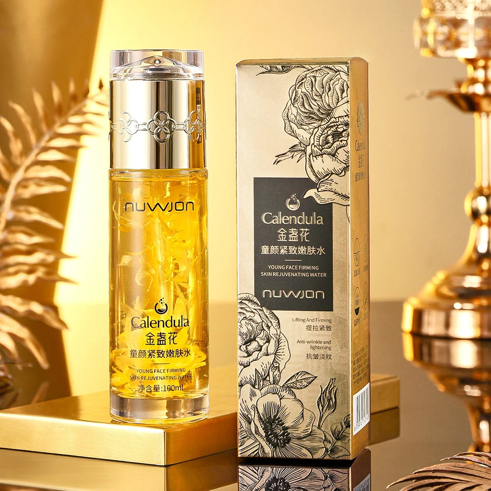 NUWJON Calendula toner bottle and matching packaging