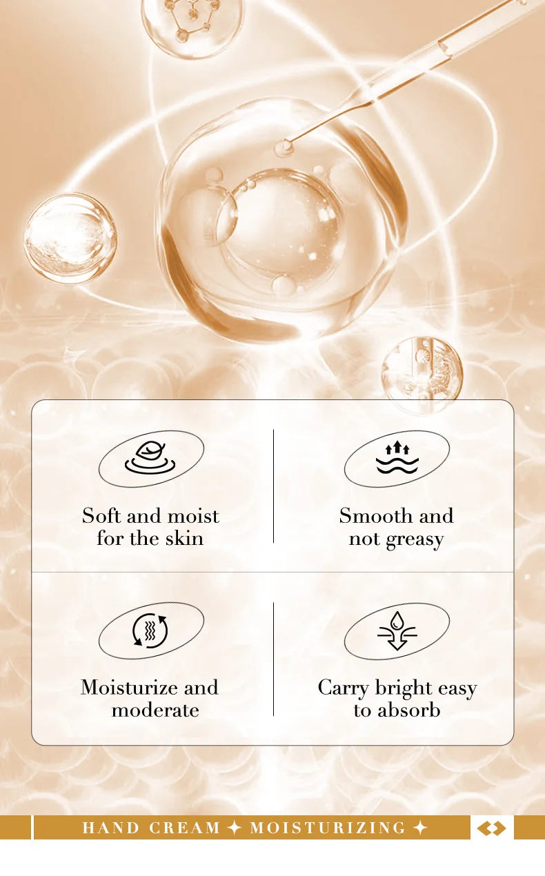 White rice hand cream tube for whitening and moisturizing