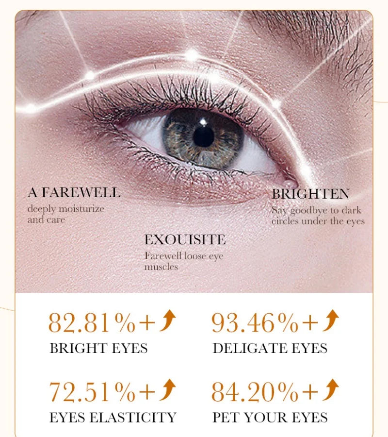 Under-eye mask patches with rice extract for firming skin