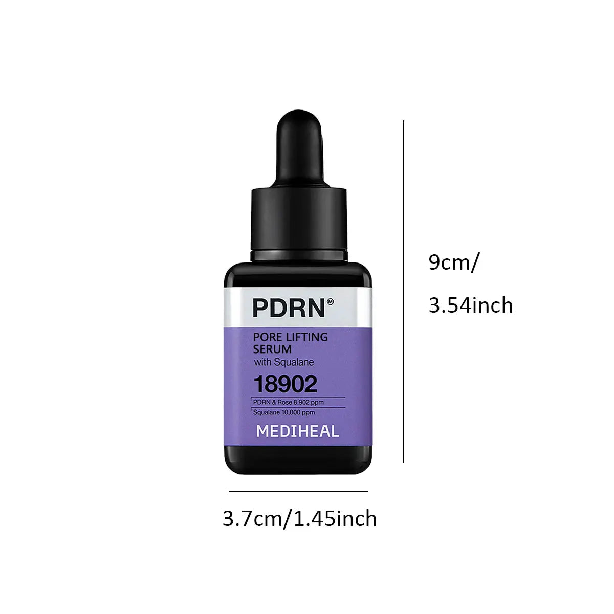 Bottle of nourishing facial serum with breathable formula for soft, comfortable skin.