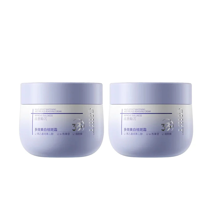 Jar of bearberry niacinamide cream for brightening and firming
