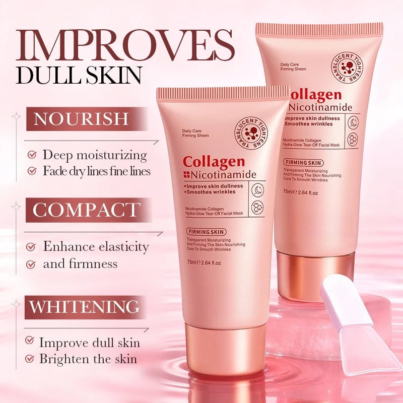 Peel-off face mask for anti-wrinkle, lifting, firming, hydrating, moisturizing and brightening facial skin care