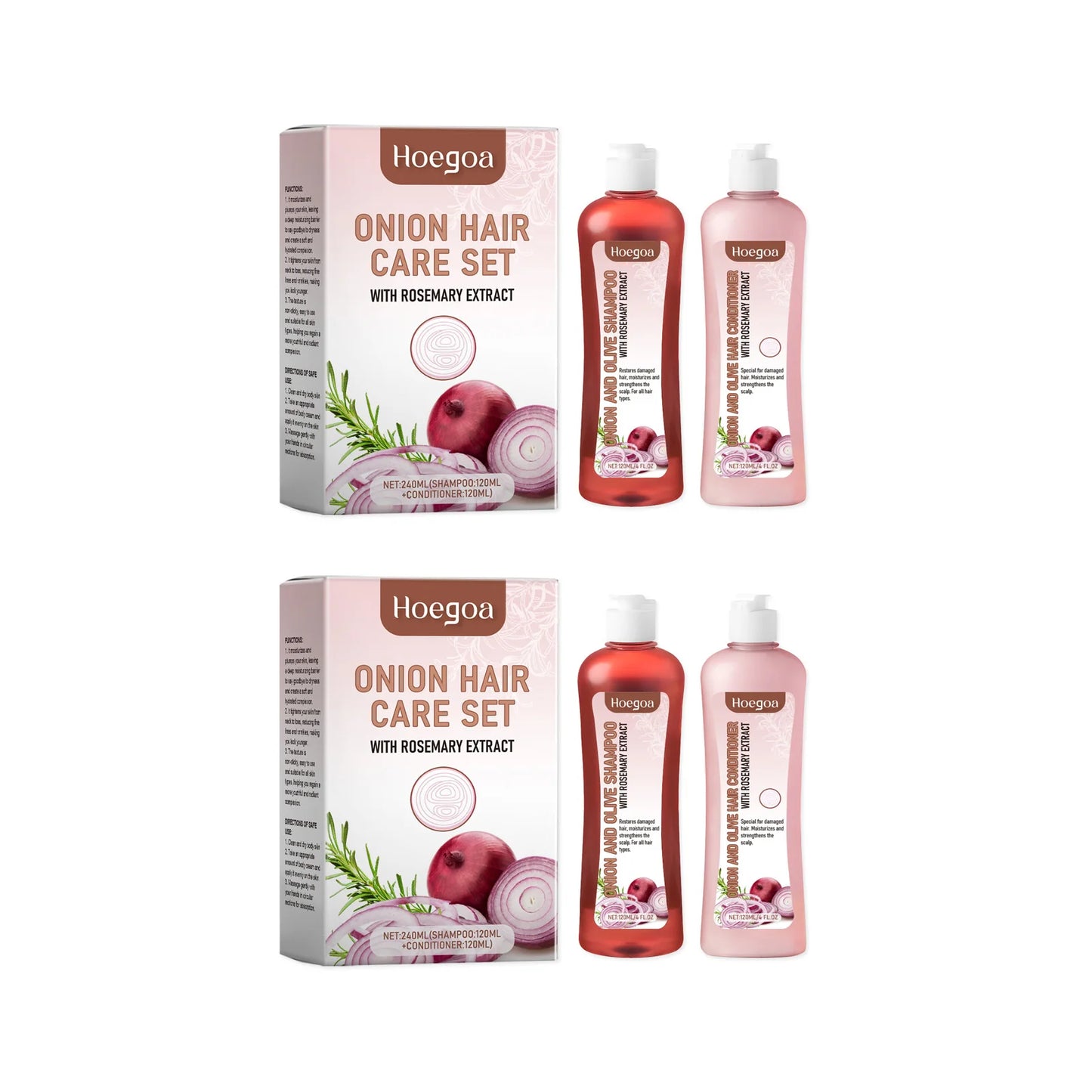 Onion Rosemary Shampoo & Conditioner Strengthening Hair Set