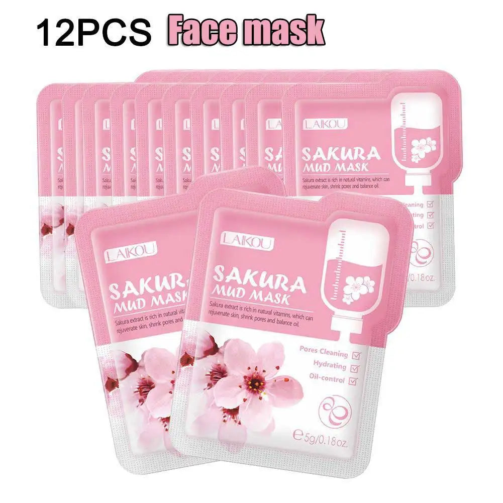Brightening volcanic mud clay mask product packaging