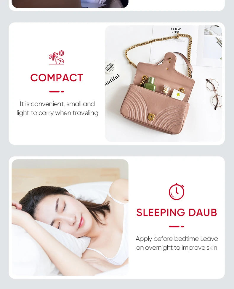 Ten rice raw pulp sleeping facial masks for whitening, anti-aging, and moisturizing.