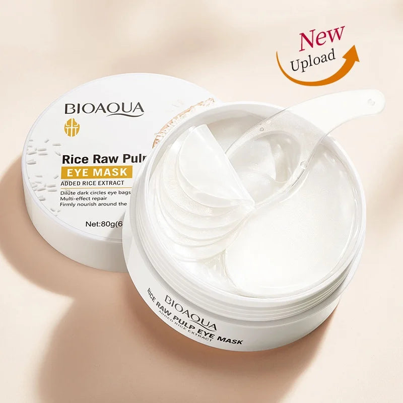 Rice extract firming eye mask for under-eye treatment