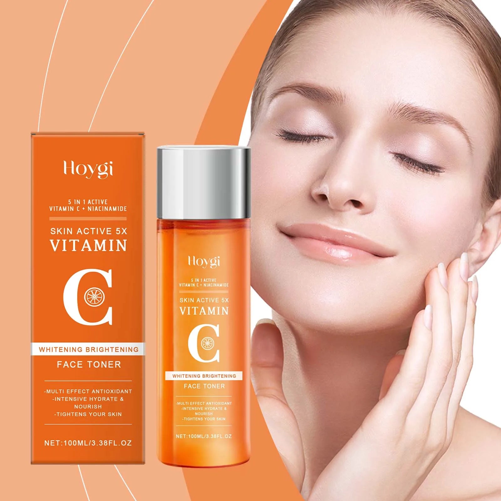 HOYGI — Vitamin C Radiance Toner — Product packaging front detail with label