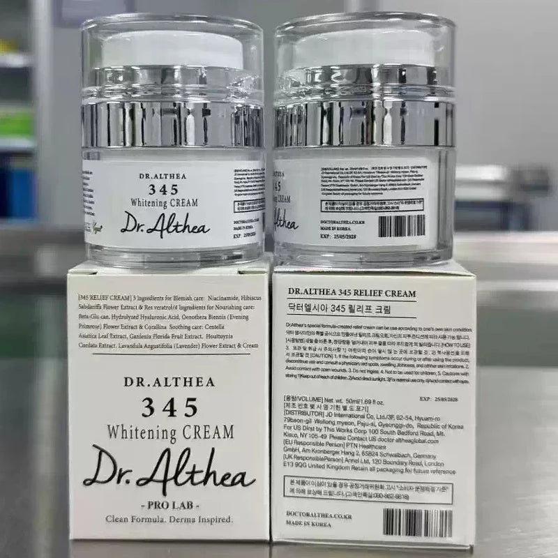 DR ALTHEA 147 Barrier 345 Relief Cream — 147 Barrier & 345 Relief — Complete product set lifestyle display