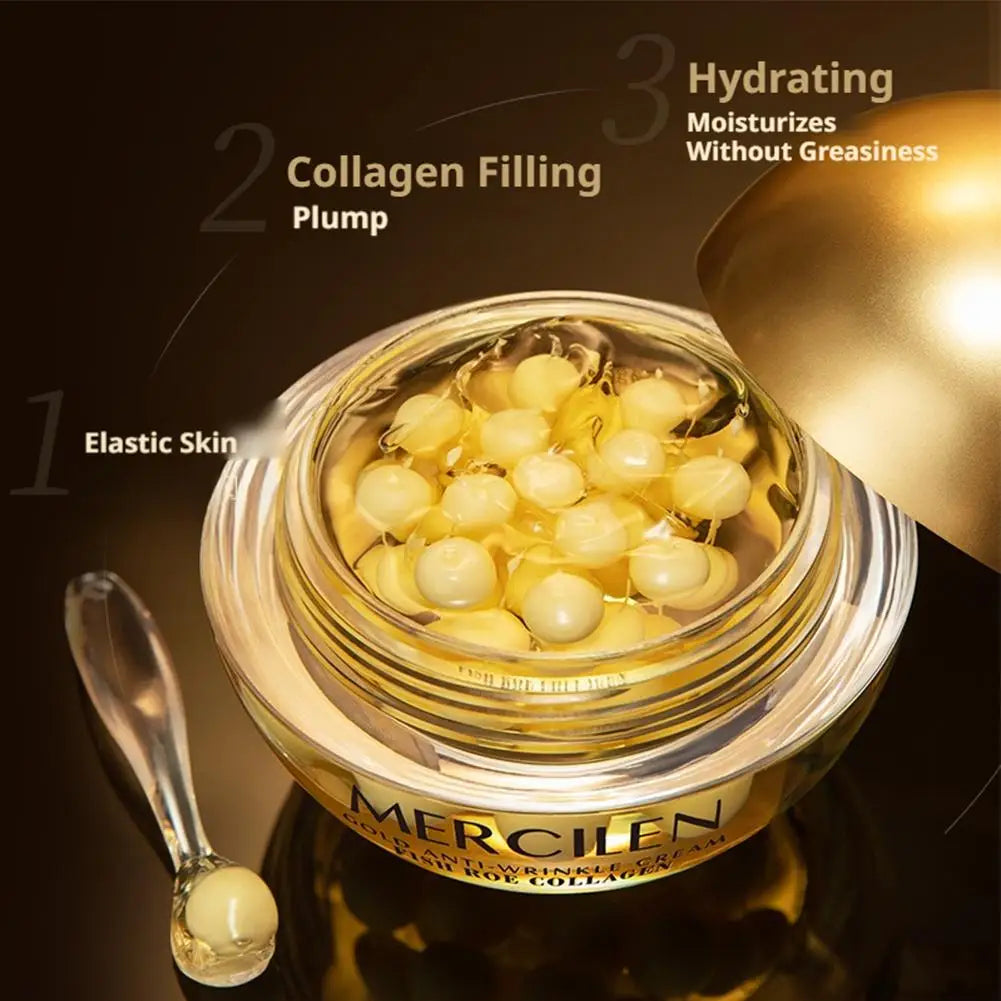MERCILEN Gold Fish Roe Bosein Collagen Cream — Gold Fish Roe & Collagen — Cream texture and richness detail