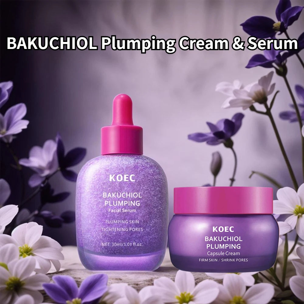 KOEC Bakuchiol & Vitamin Complex Korean Skincare Kit — Bakuchiol & Vitamin C — Skincare kit box set front view