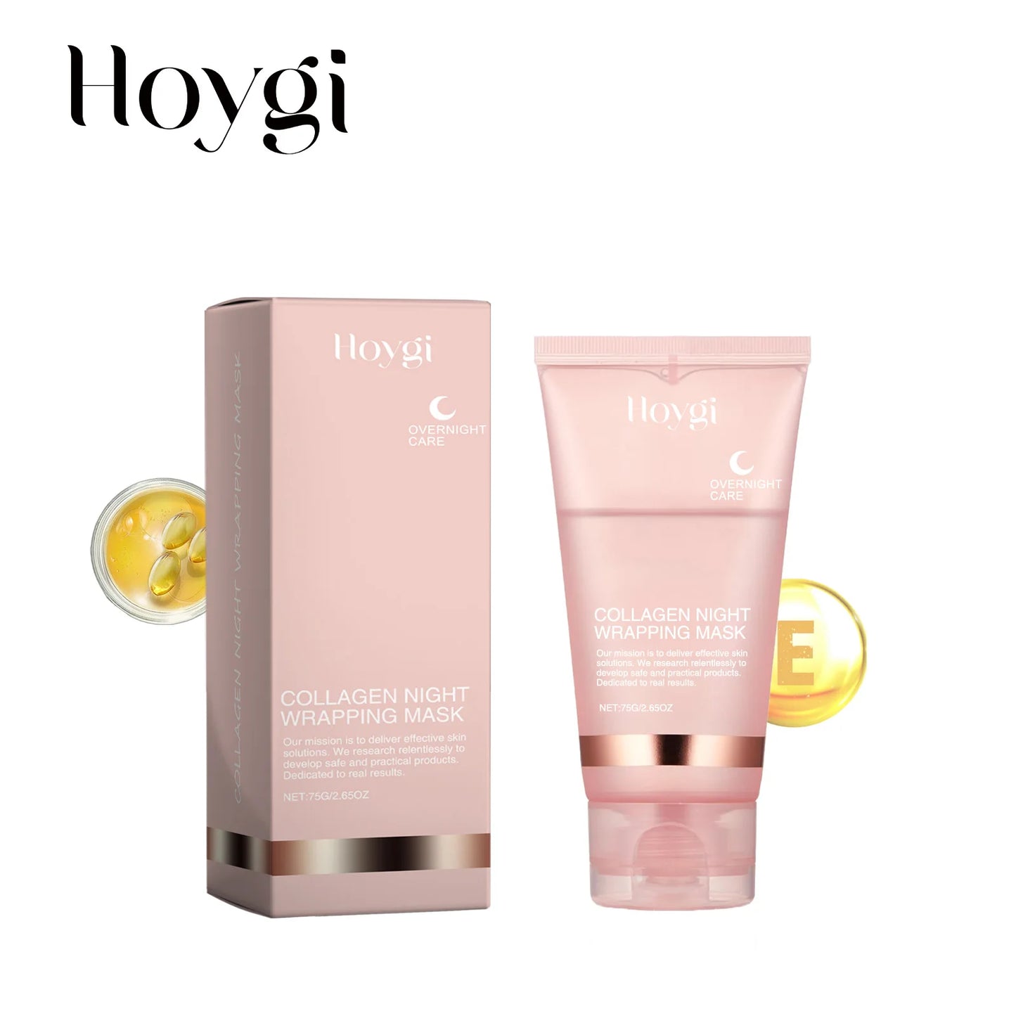 HOYGI Collagen Firming Brightening Peel Mask — collagen — packaging box on white background