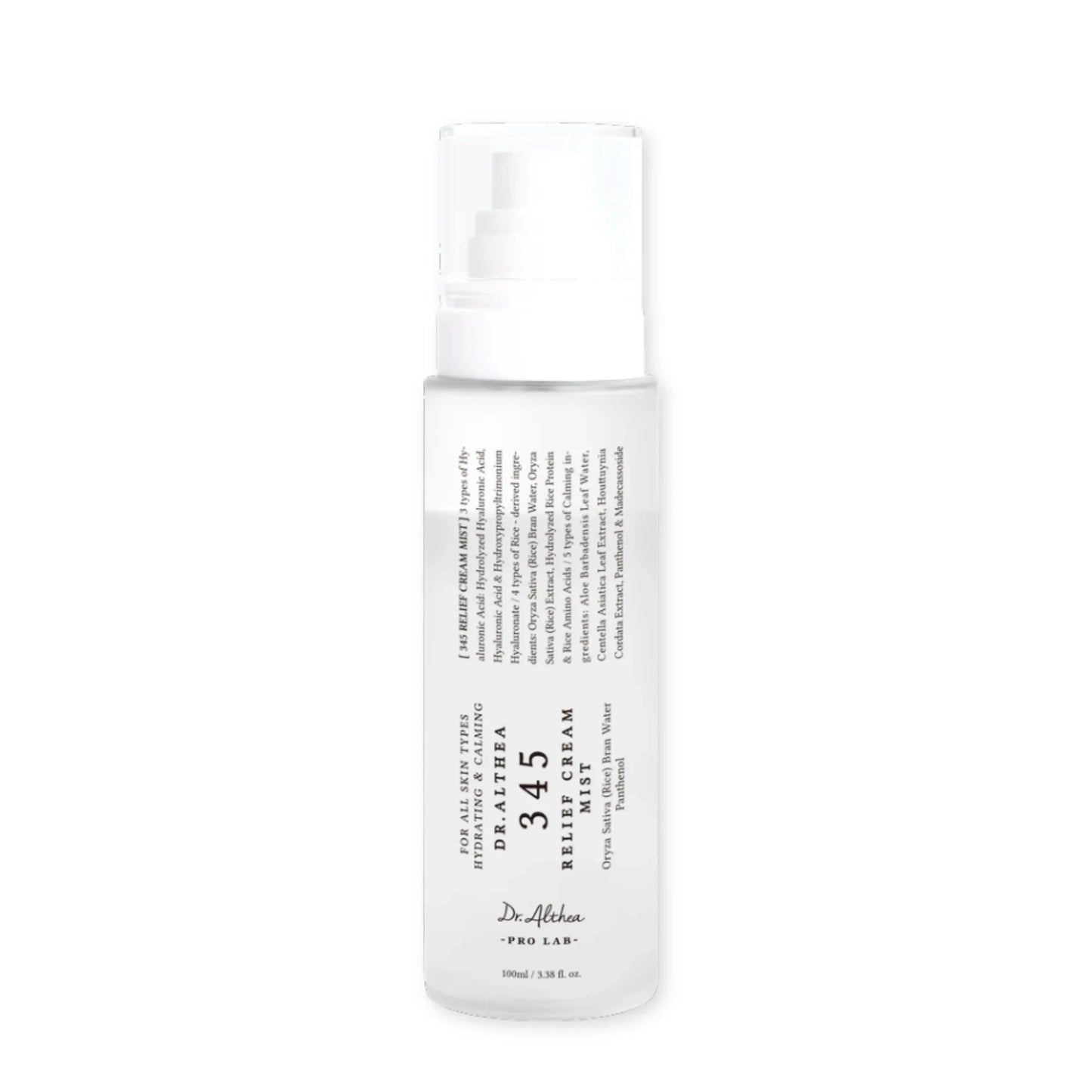 DR ALTHEA 345 Relief Cream Mist — 345 Relief Formula & Antioxidant — Complete product and packaging set view