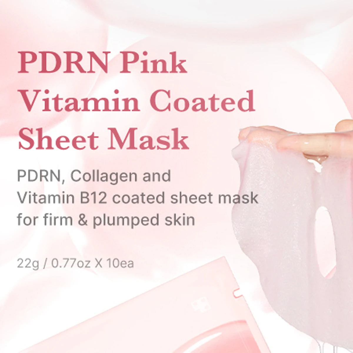 Pink vita sheet mask enriched with salmon DNA PDRN
