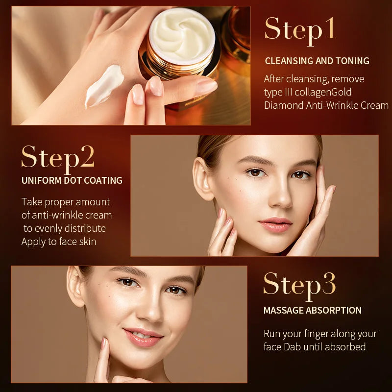 MERCILEN Type III Collagen Nourishing Face Cream — Type III Collagen — Before and after fine line smoothing results