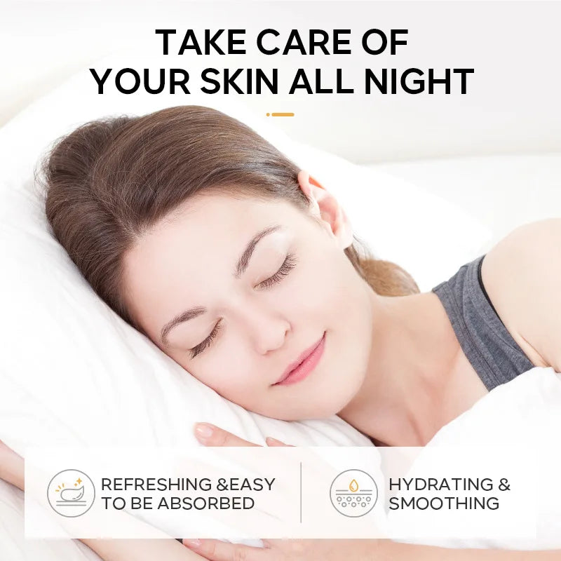 LAIKOU 7-Piece Sleeping Mask Set — moisturizing + nourishing — individual mask sachet detail