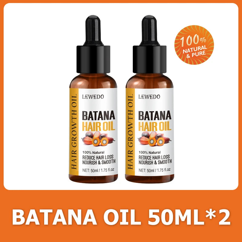Bottle of pure batana oil for hair growth, shine and nourishment