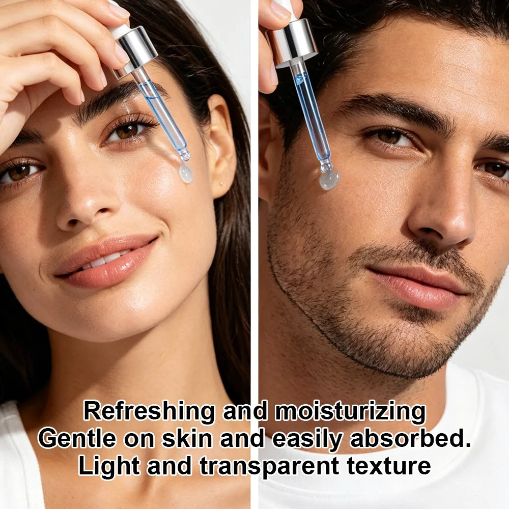 Firming peptide serum bottle with dropper on a clean background