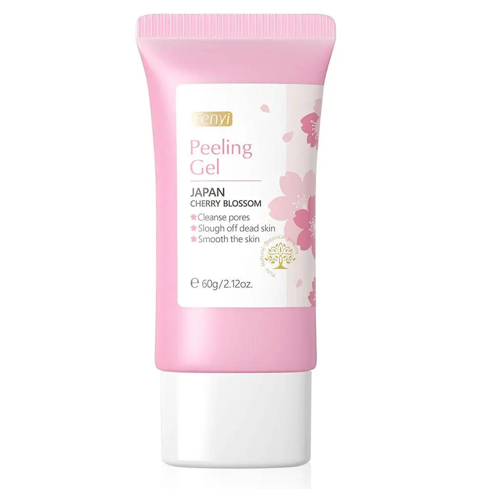 FENYI Cherry Blossom Exfoliating Face Scrub — Cherry Blossom — Complete product and packaging view