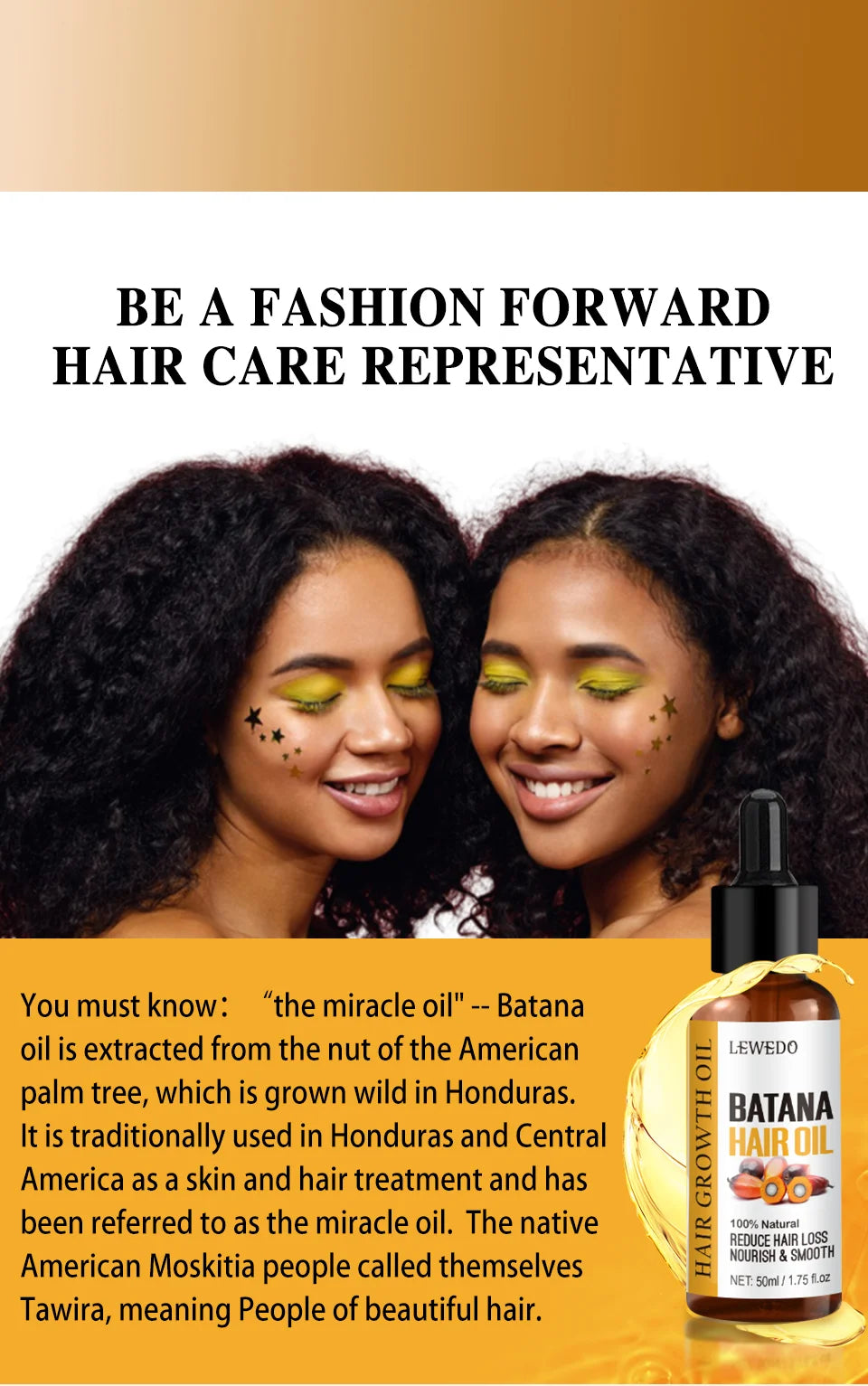 Bottle of pure batana oil for hair growth, shine, and healthier hair