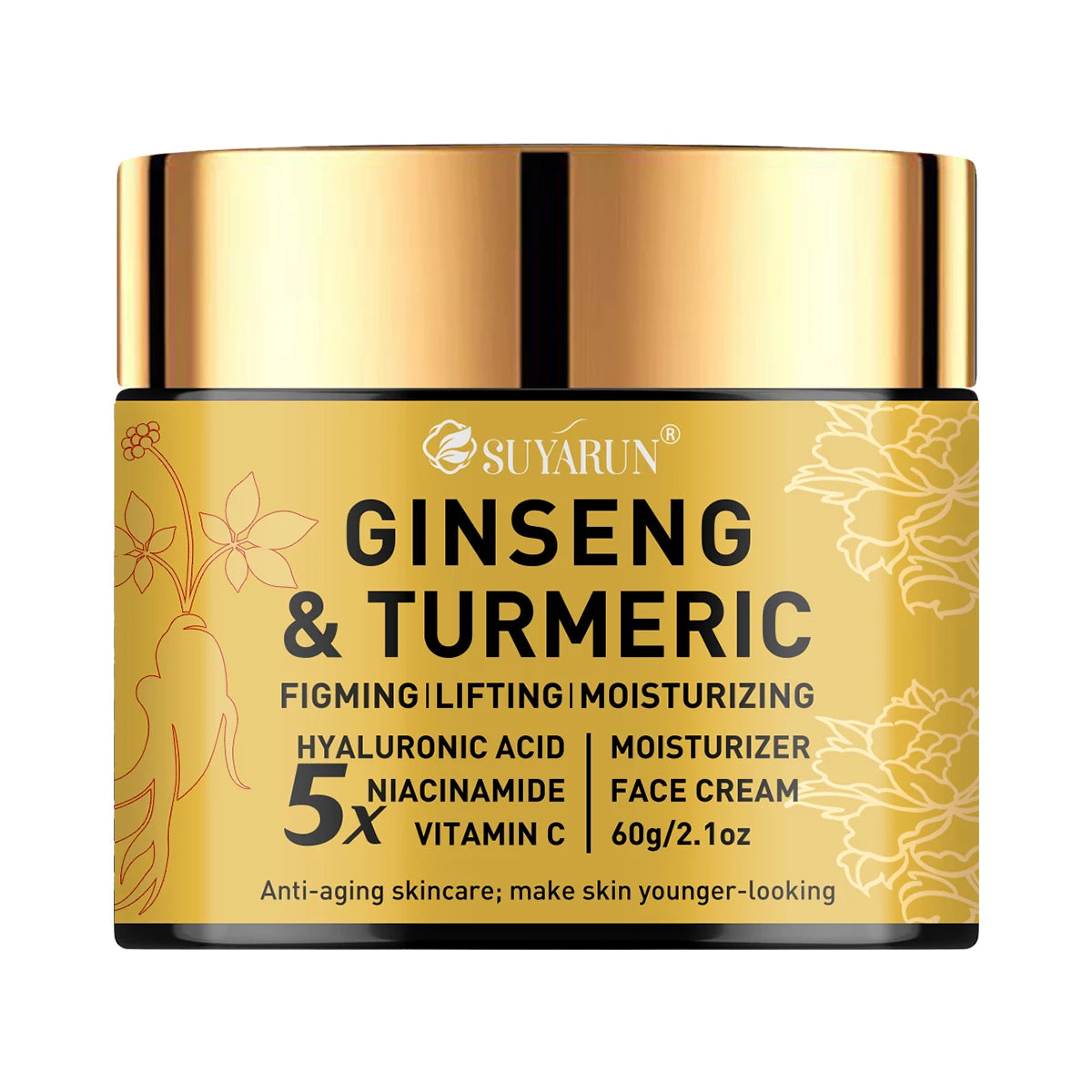 SkinSwaag Beauty SUYARUN Ginseng & Turmeric Brightening Face Cream — ginseng + turmeric — product on white background