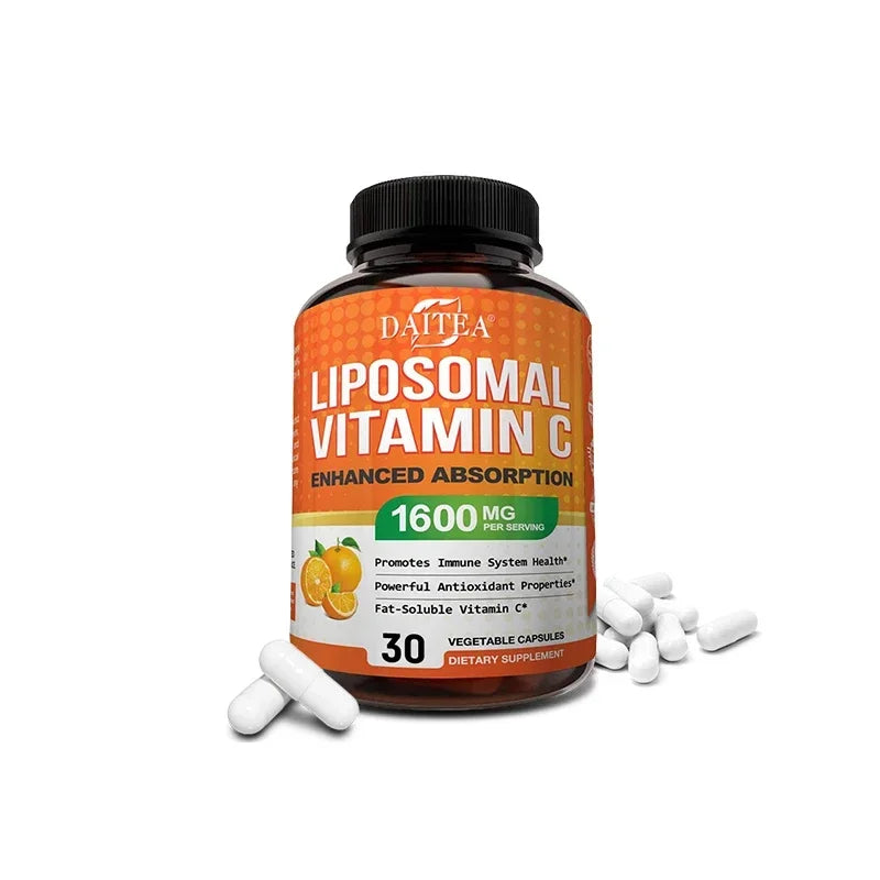 DAITEA Liposomal Vitamin C 1600mg — liposomal vitamin C — full product with box display