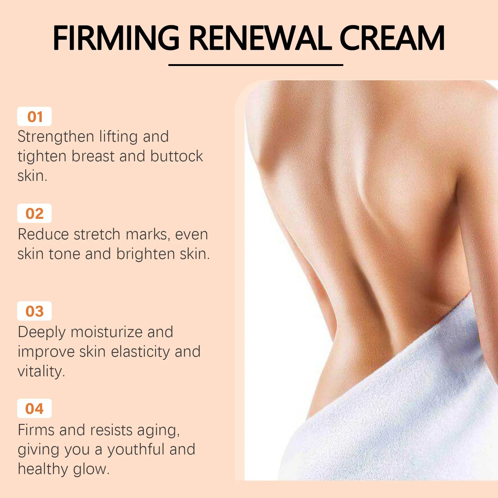 SkinSwaag Beauty OceAura Natural Plant Extract Firming & Tightening Body Cream — plant extracts + collagen — product on white background