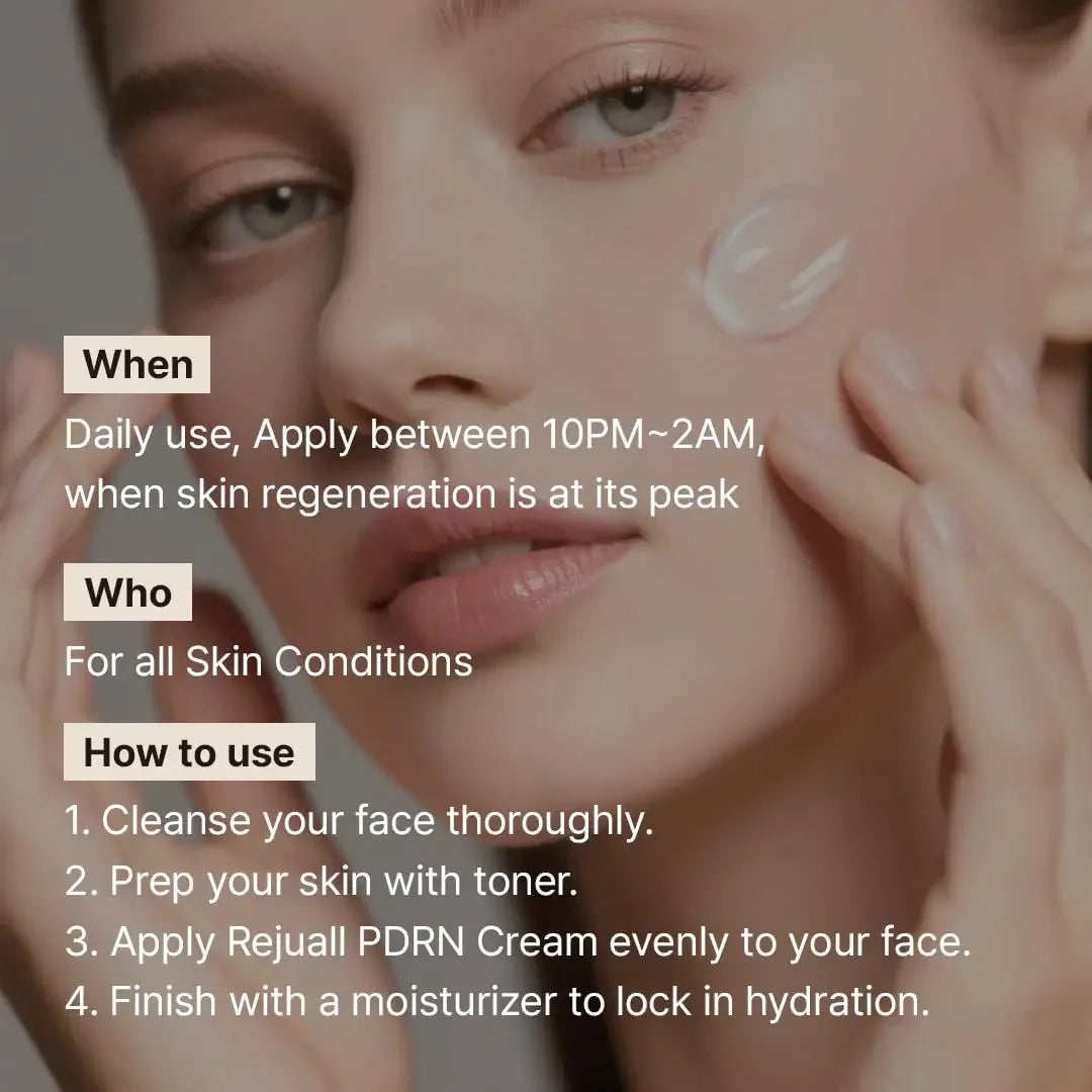 DR REJU All PDRN Rejuvenating Cream — PDRN & Salmon DNA — Salmon DNA and PDRN key ingredient illustration