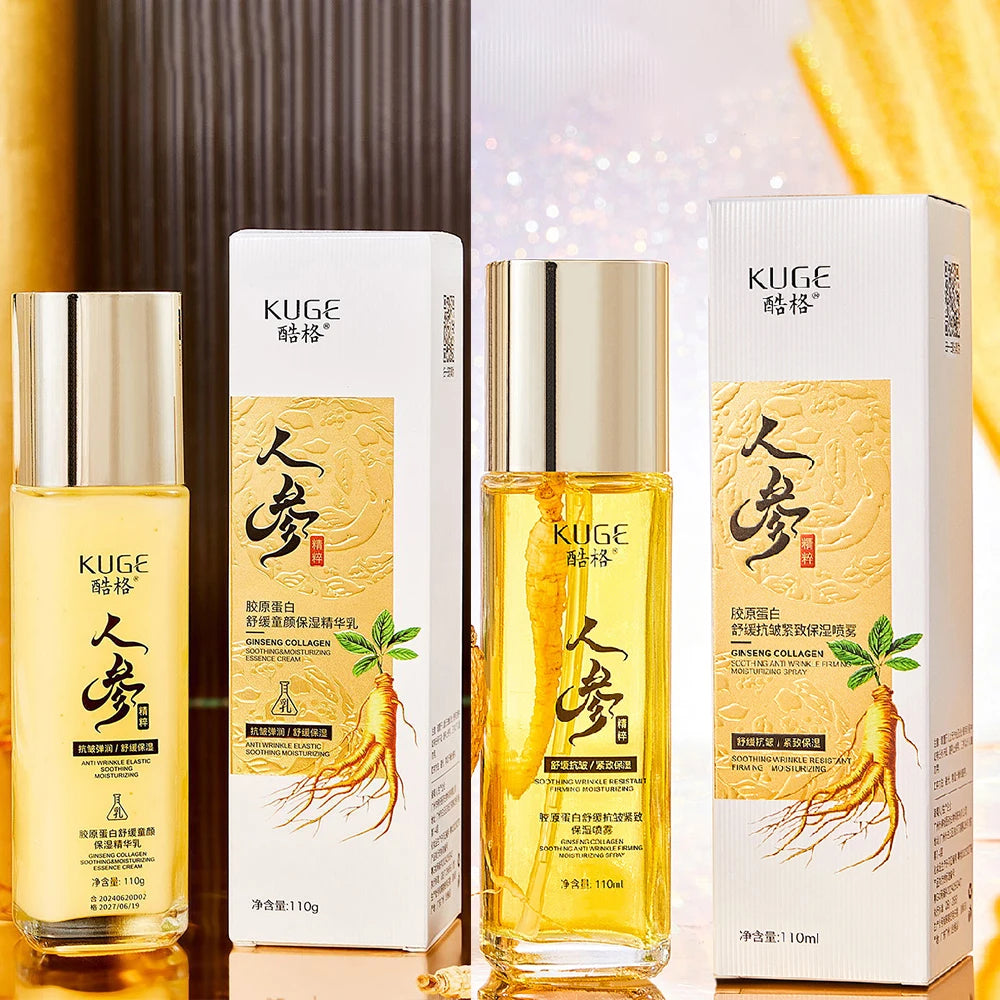Caviar Collagen Anti Wrinkle Face Lotion Tightening Lifting Face Care Toner Moisturizing Oil Control Beauty korean skin care Set