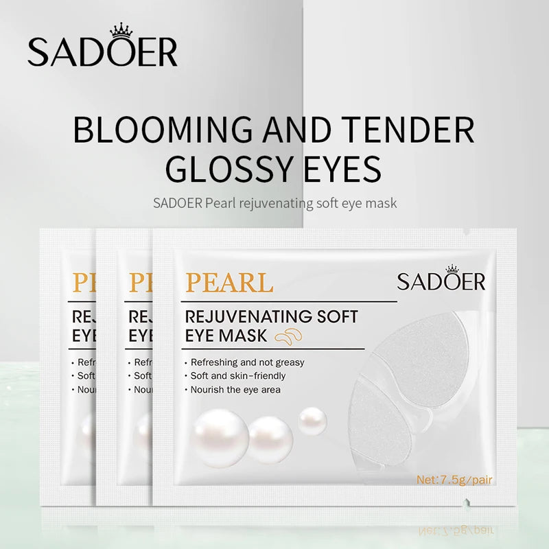 Eye mask patches with pearl extract for dark circles and under-eye bags