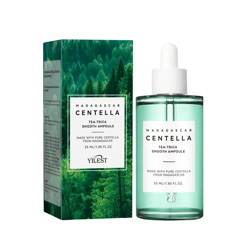 Brightening ampoule serum bottle with niacinamide for hydrated, radiant skin.