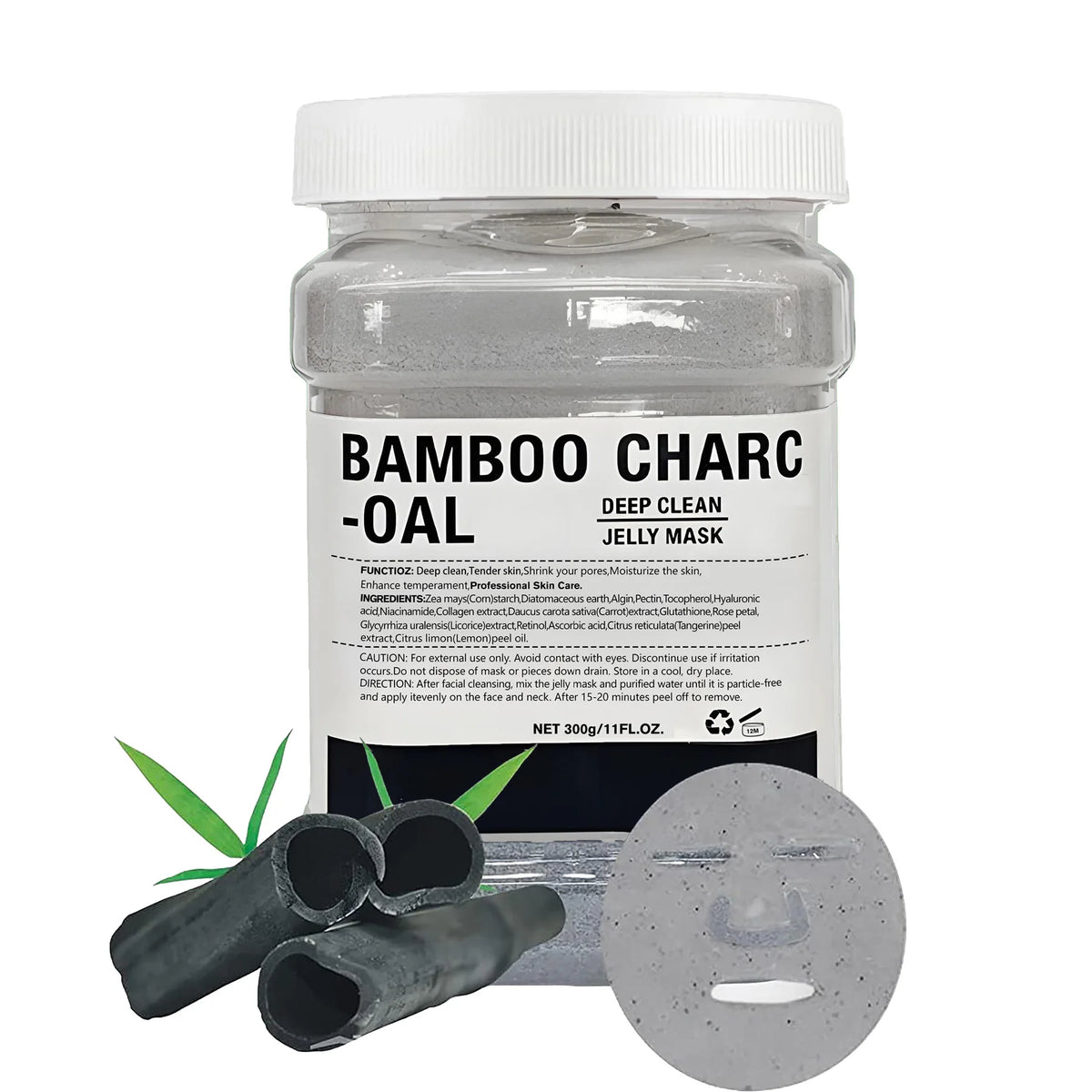 Bamboo Charcoal Jelly Facial Mask — 300 g