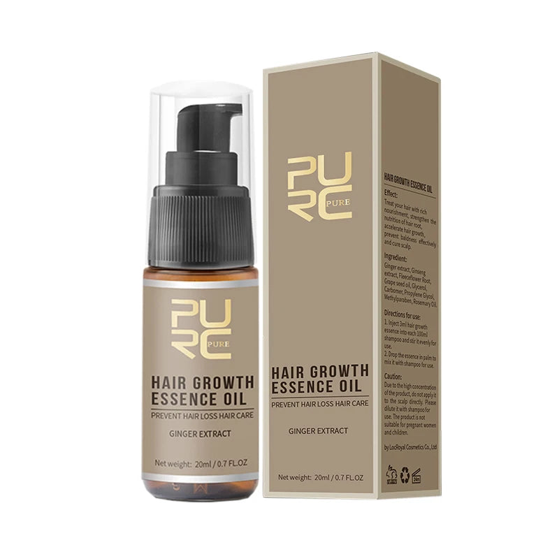 PURC Hair Shampoo Conditioner Hair Growth Oil Sets Smoothing Hair Loss Treatment Repair Damamged Nourish Hair Care Products
