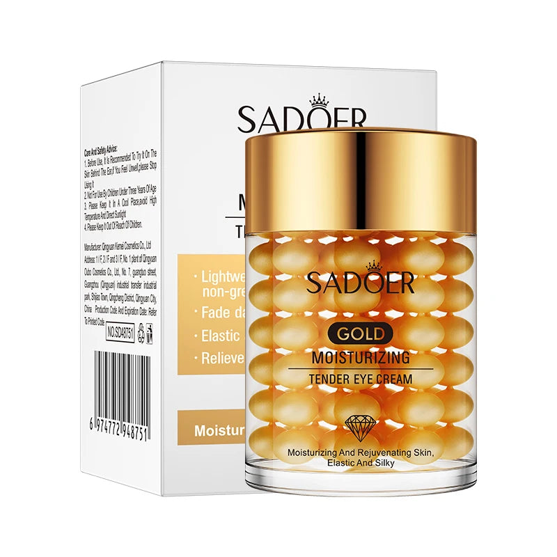 SADOER 24K Golden Eye Cream Anti Dark Circles Wrinkles Moisturizing Hydrating Anti-aging Creams Eyes Skin Care