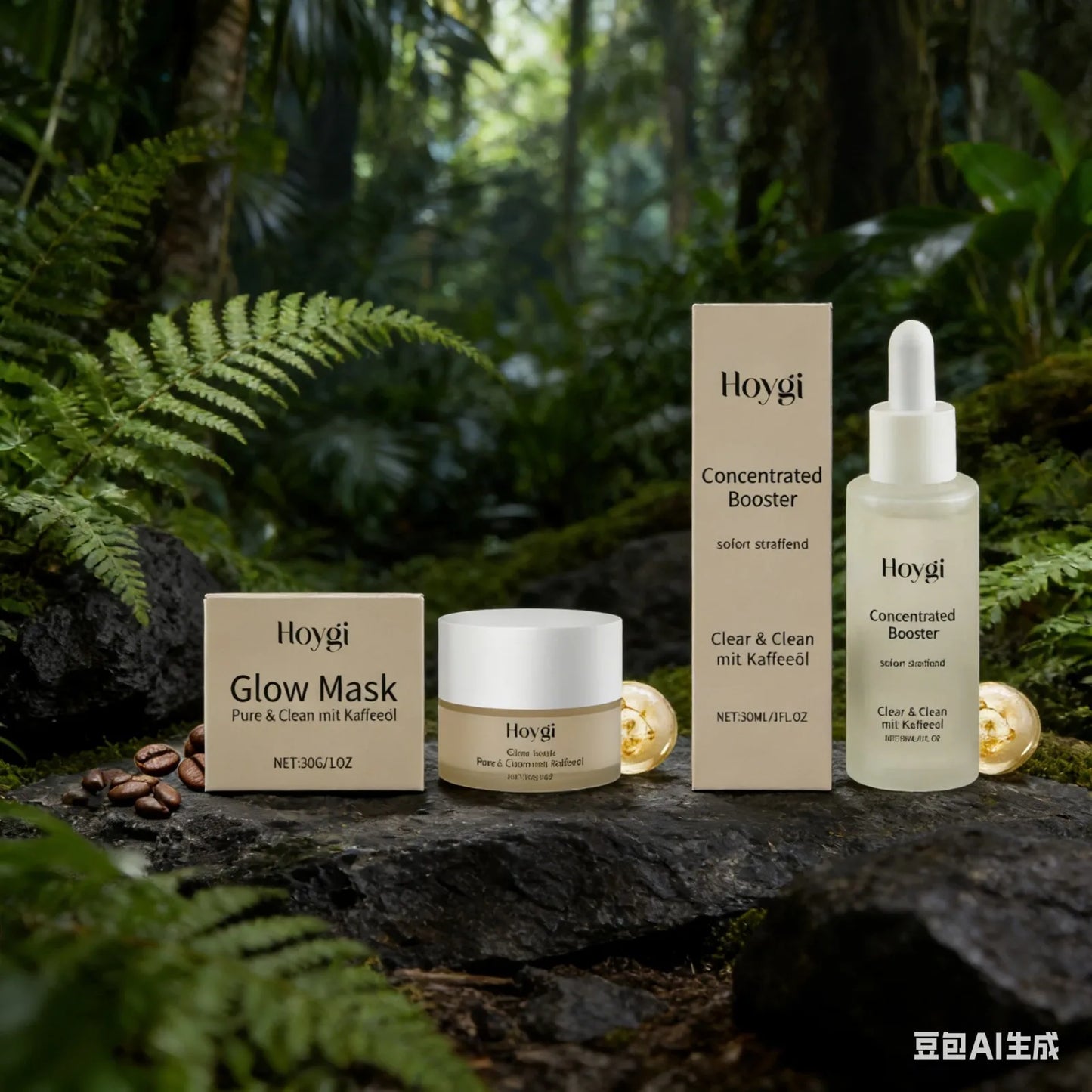 HOYGI — Firming Overnight Mask — Product packaging front detail with label