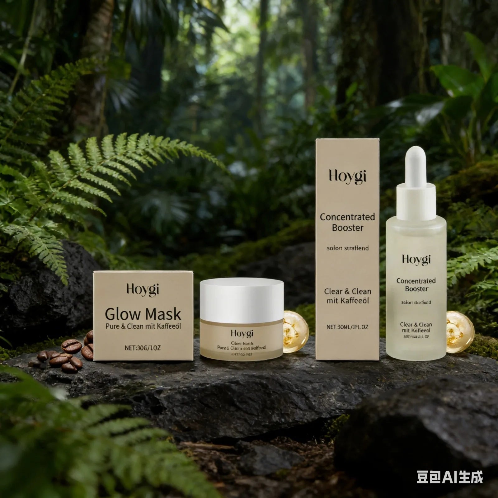 HOYGI — Firming Overnight Mask — Product packaging front detail with label