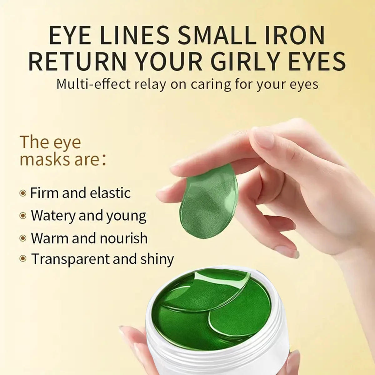 Aloe collagen firming eye mask gel patches reducing puffiness