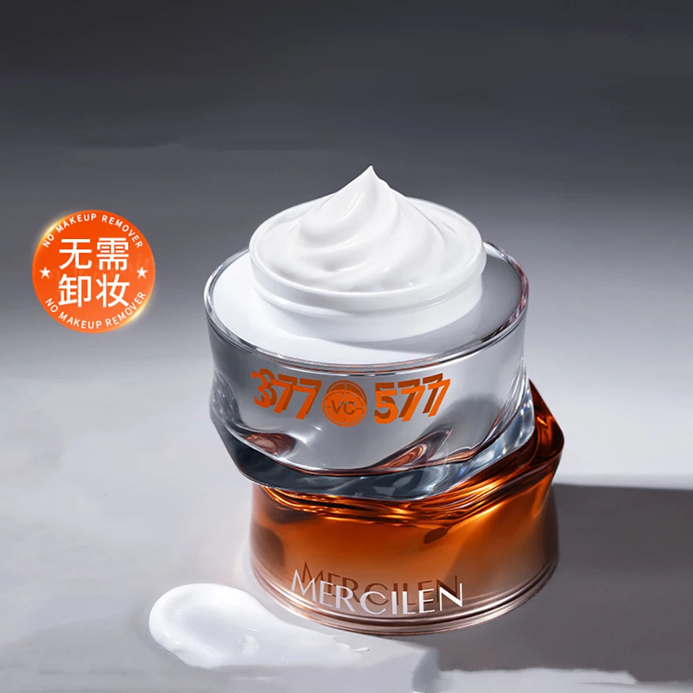 MERCILEN — 377 VC Face Cream — Cream application on face
