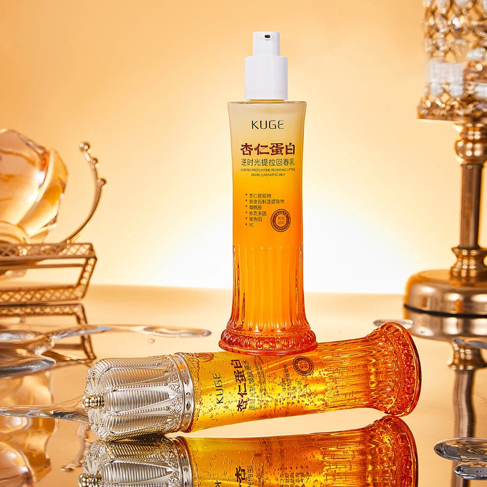 Almond Protein Firming Lifting Facial Care Water Lotion Moisturize Improve Dull Rejuvenation Face Lotion Face Toner Skincare