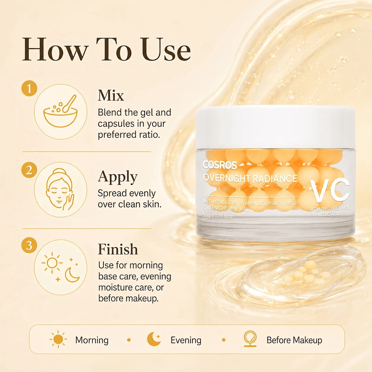 COSROS Overnight Radiance VC Capsule Cream — 50 g — product gallery image 4