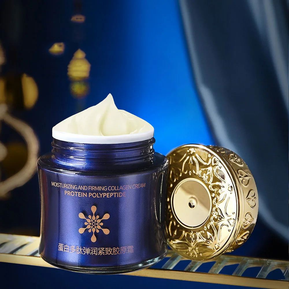 Protein Peptide Elastic Firming Collagen Cream Moisturizing Reduce Fine Lines Brightening Skin Beauty Face Cream Korea Skincare