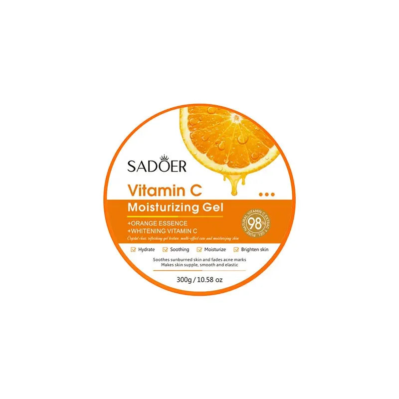 Brightening aloe vera facial gel for soothing and moisturizing daily skin care