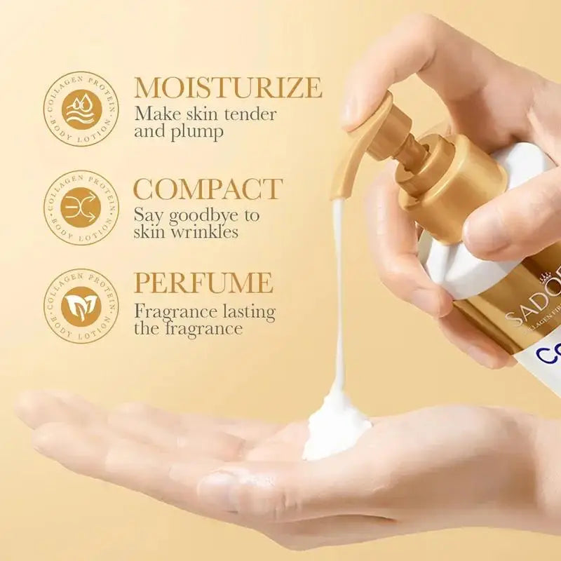 Collagen milk face and body rejuvenation cream jar for moisturizing and brightening skin